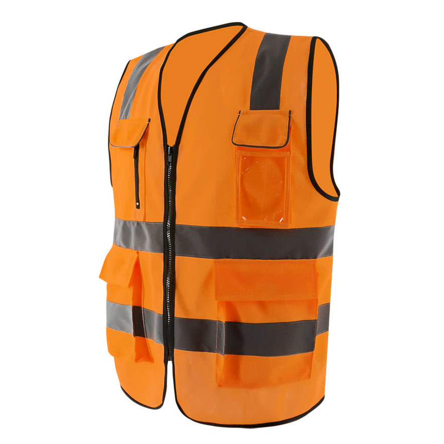 SMASYS High Visibility Multifunctional Reflective Safety Vest with Pockets