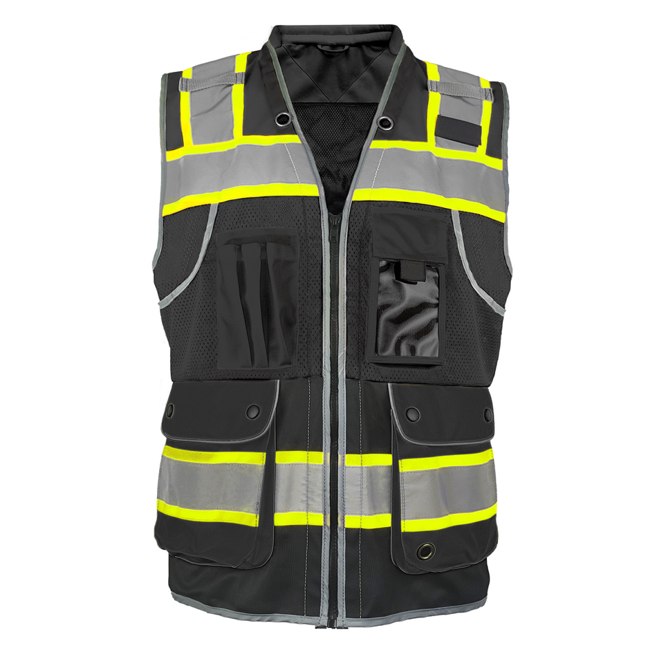 SMASYS High Visibility Work Vest, Premium Reflective Safety Vest