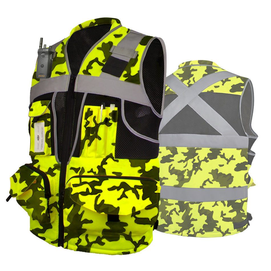 hivis safety vest, Camo pattern