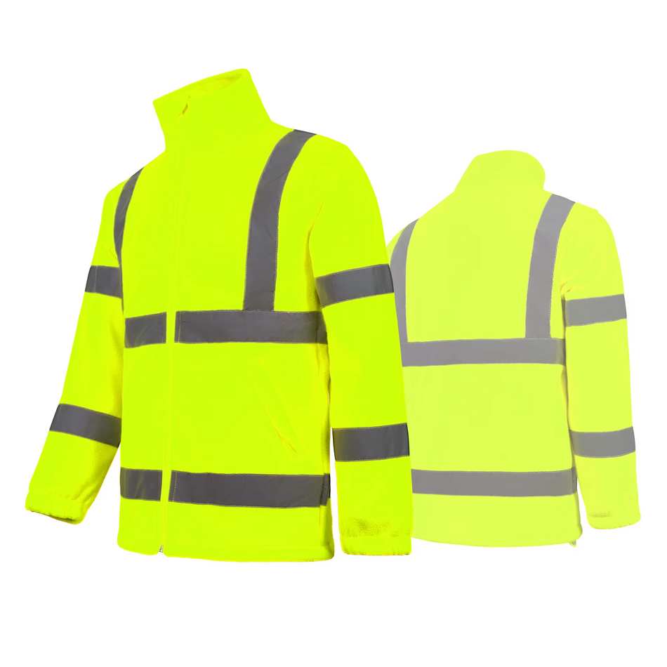 SMASYS High Vis Fleece Sweatshirt Reflective Hoodie