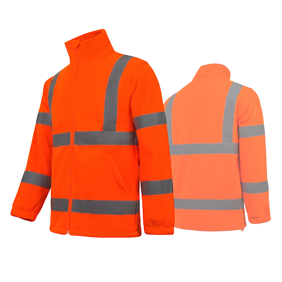 SMASYS High Vis Fleece Sweatshirt Reflective Hoodie