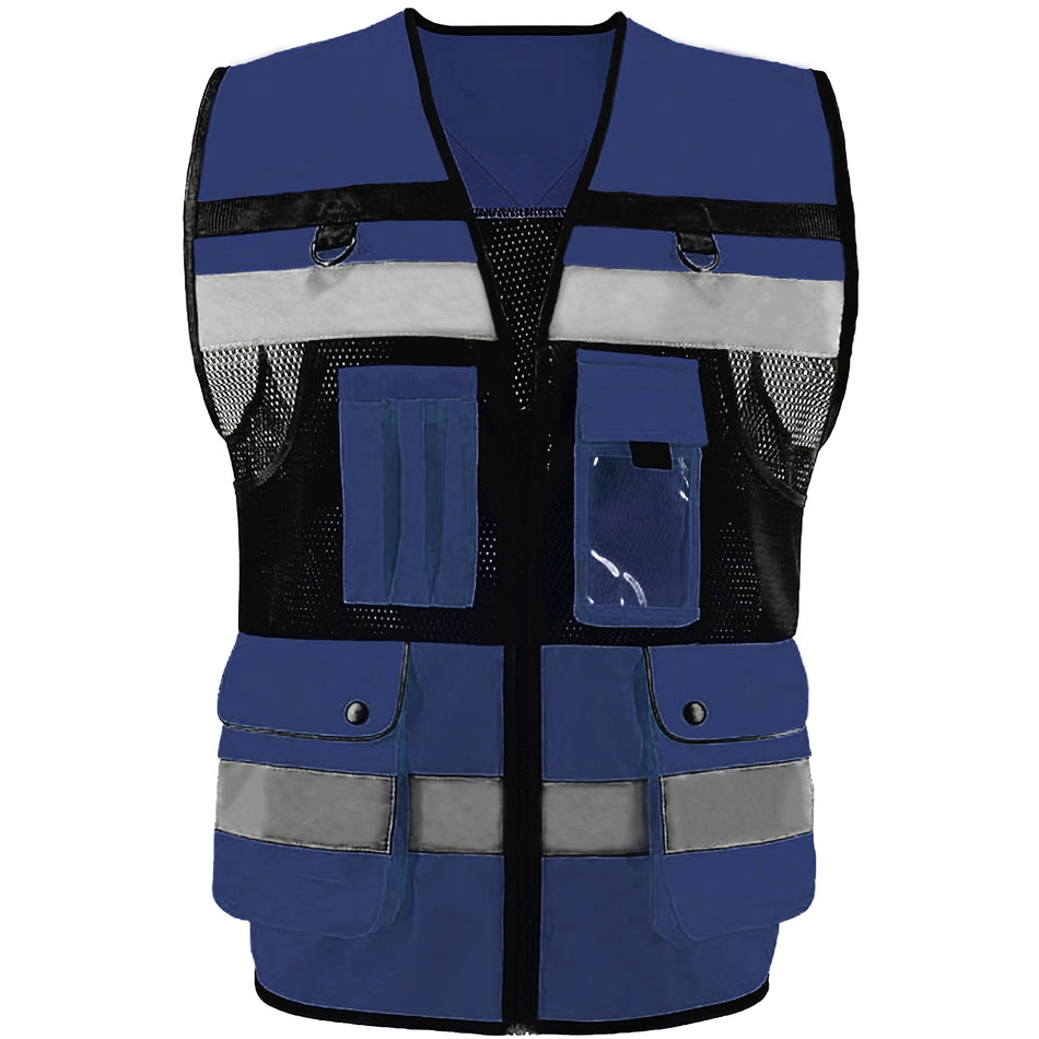 SMASYS High Visibility Reflective Vest,  Safety Vest with 7 Pockets