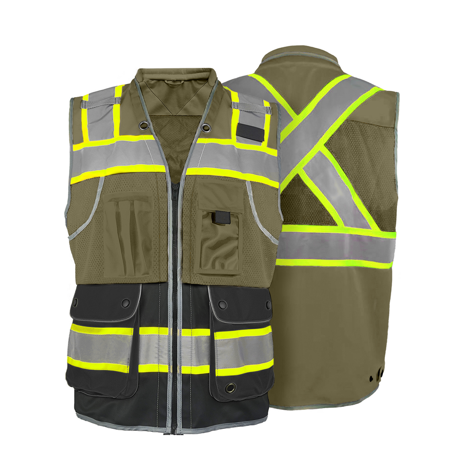 SMASYS High Visibility Work Vest, Premium Reflective Safety Vest