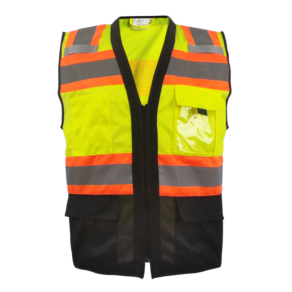 SMASYS Heavy Duty High Visibility Safety Reflective Vest