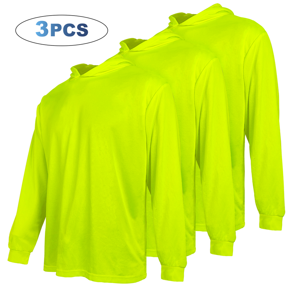 SMASYS Hi Vis Safety Hoodie, Long Sleeve Sweatshirts