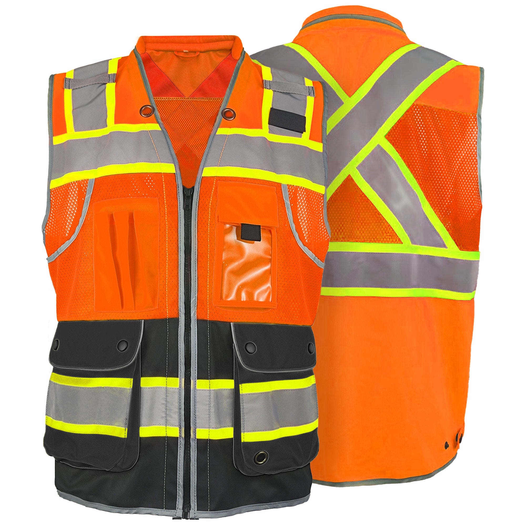 SMASYS High Visibility Safety Work Vest for Men ANSI/ISEA