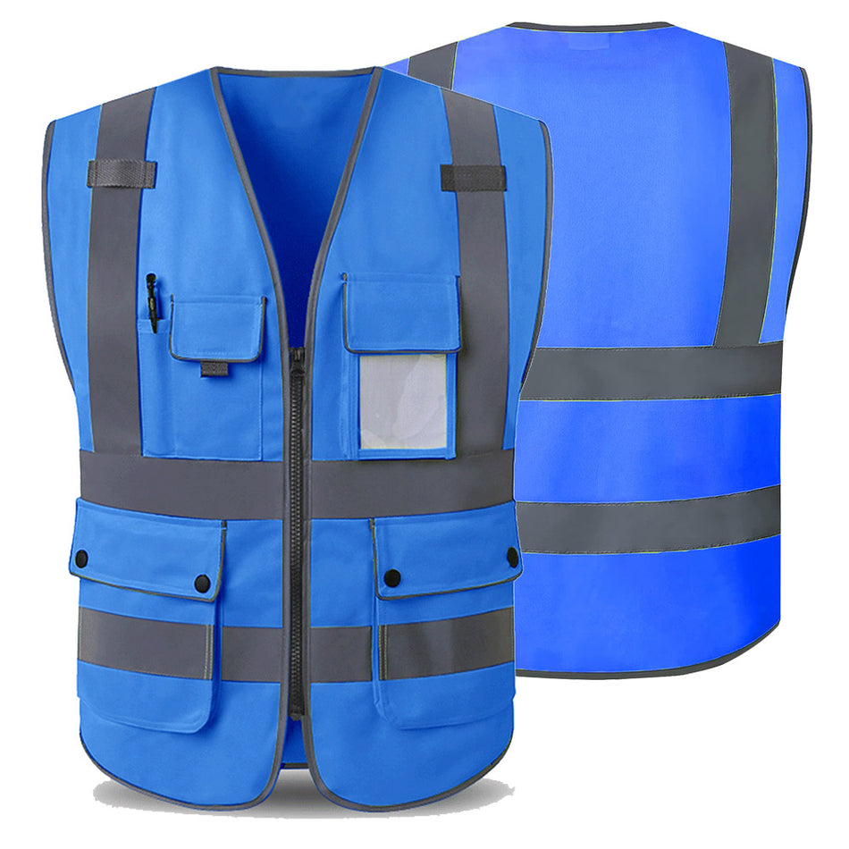 SMASYS High Visibility Reflective Safety Vest with Pockets