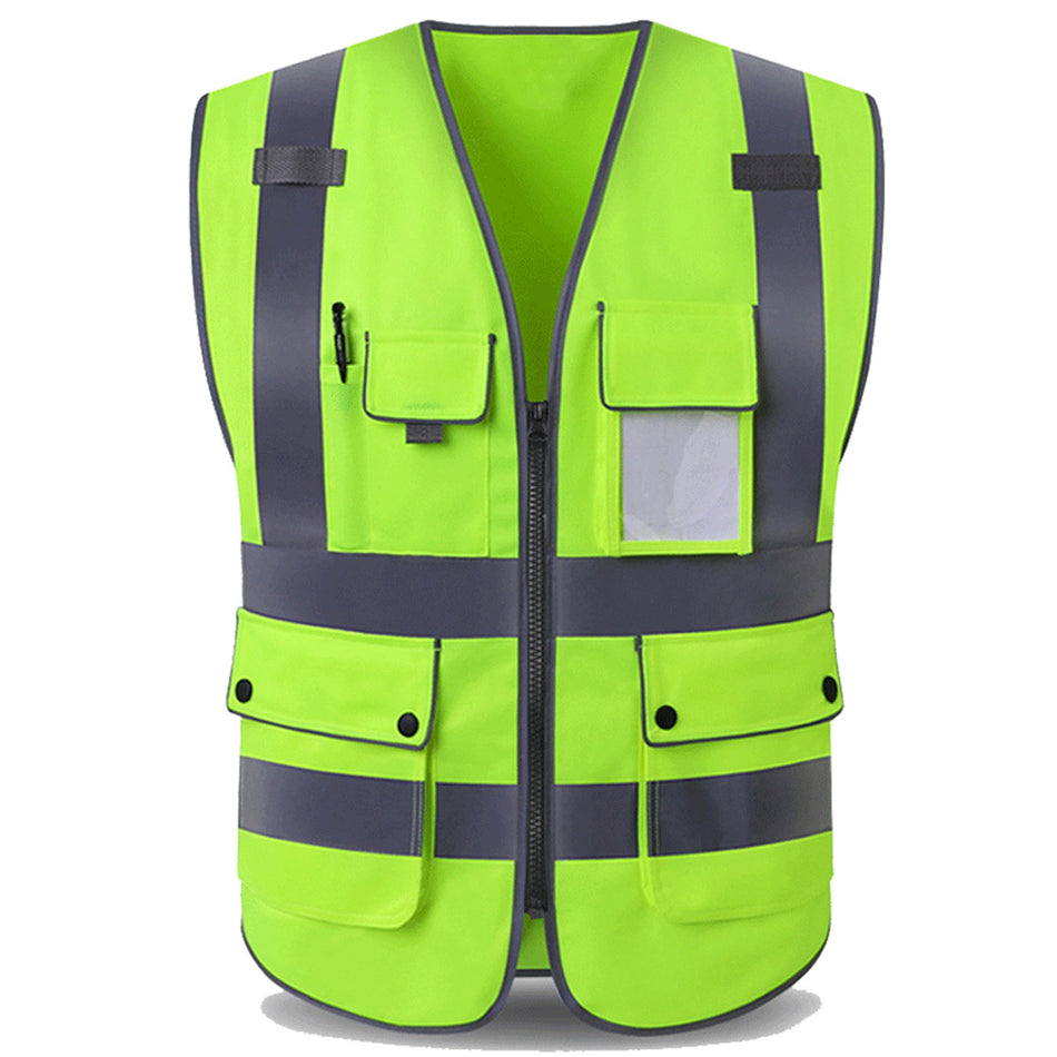 SMASYS High Visibility Reflective Safety Vest with Pockets