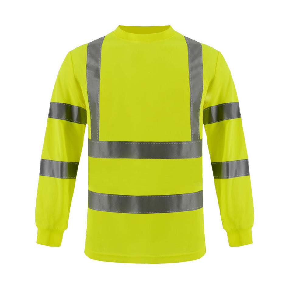 SMASYS Hi Vis Safety Shirt, Long Sleeve Reflective Shirt