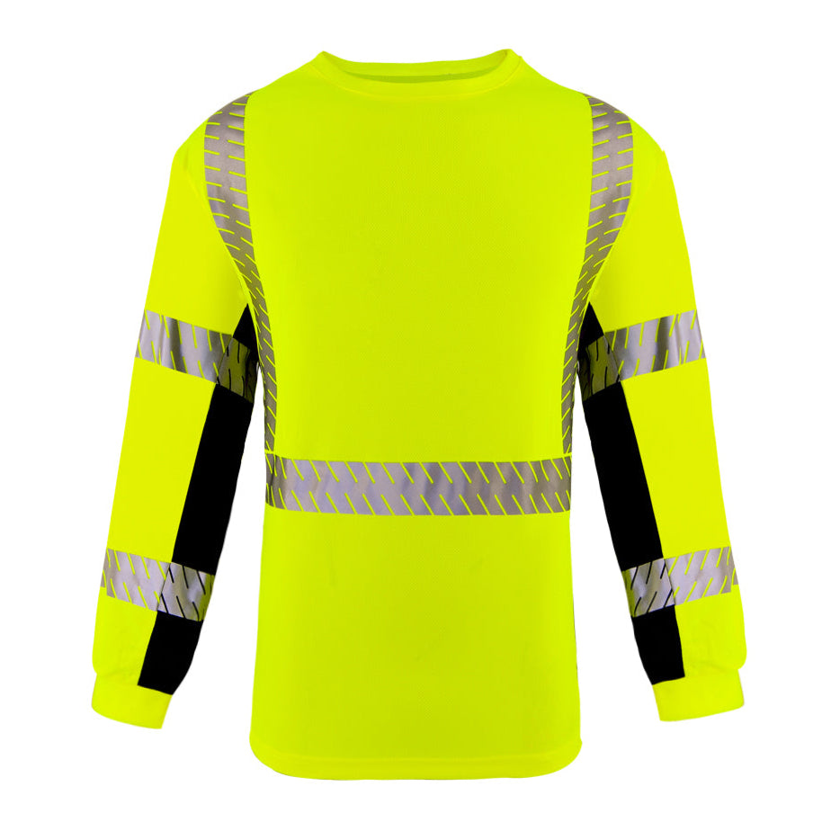 SMASYS Safety Shirts with Silver Slanted Carving Reflective Tape