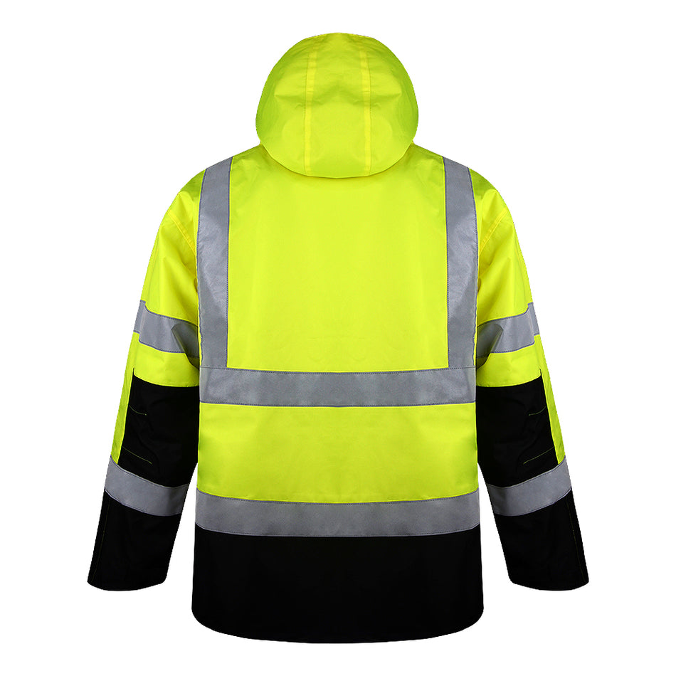 SMASYS Workwear High Visibility Reflective Safety Jacket