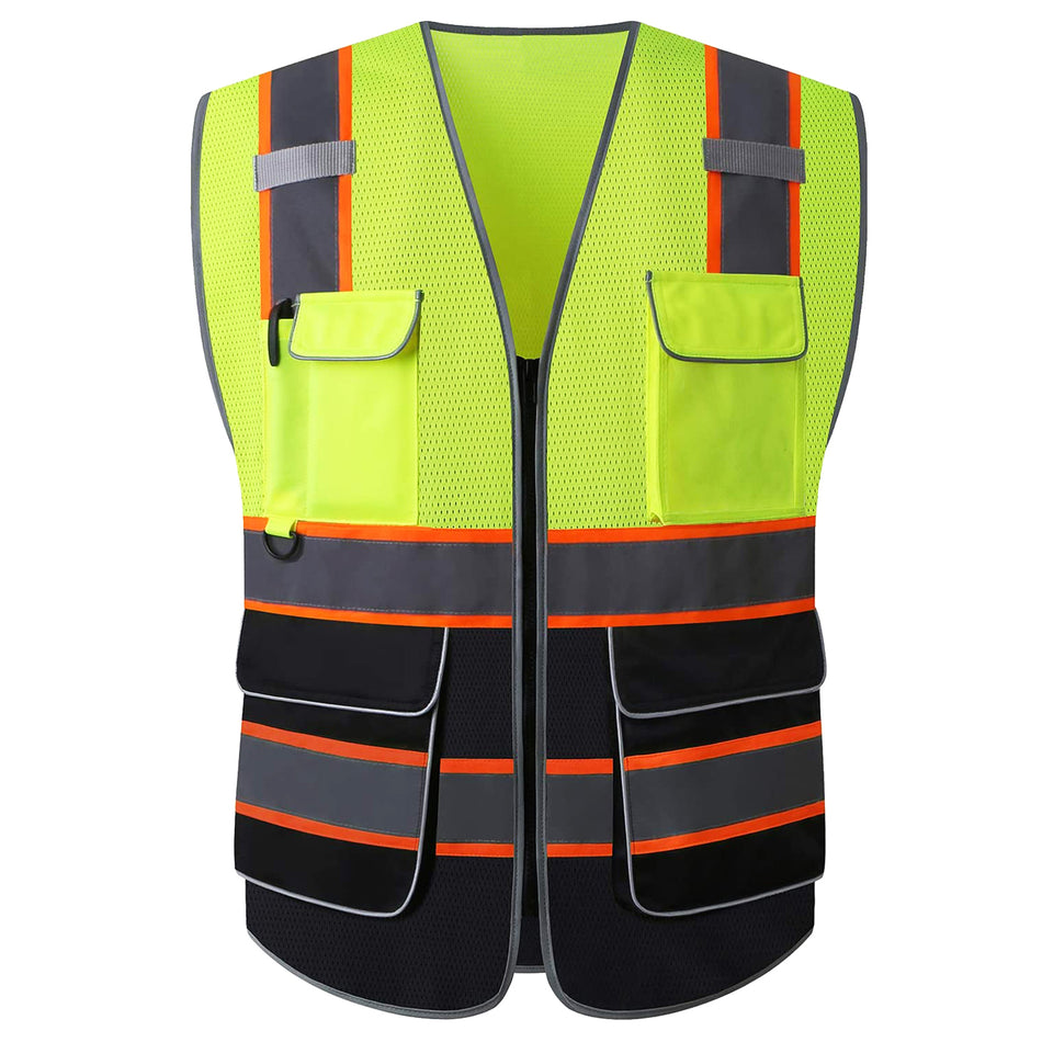 SMASYS Multi Pockets High Visibility Reflective Safety Vest