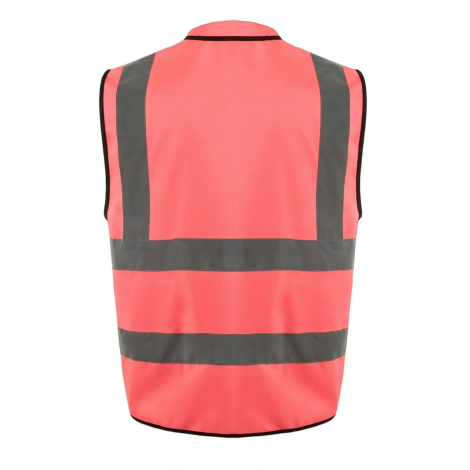 SMASYS Warnweste mit mehreren Taschen, reflektierende Warnweste