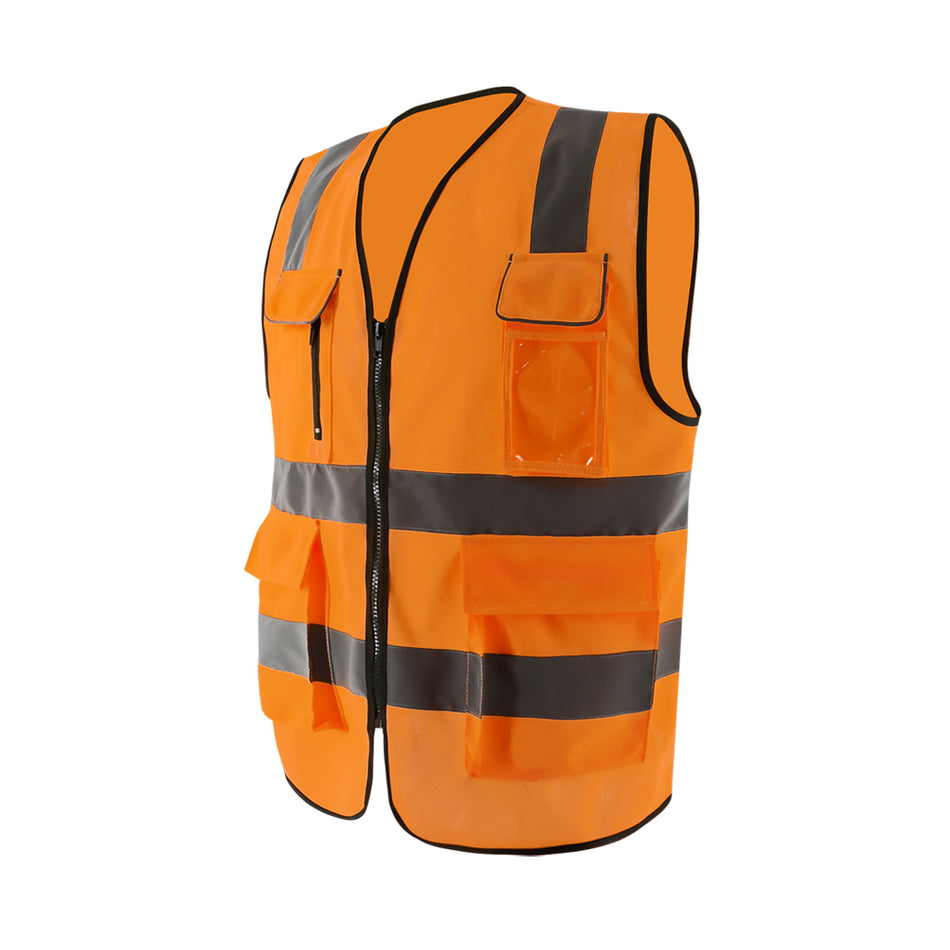 Gilet de sécurité réfléchissant haute visibilité SMASYS avec poches