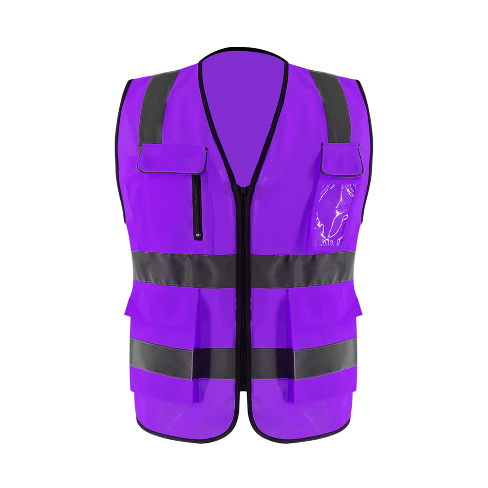 Gilet de sécurité réfléchissant haute visibilité SMASYS avec poches