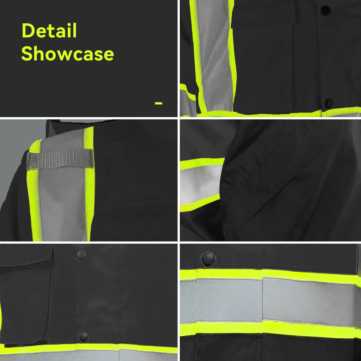 SMASYS Safety Work Bomber Reflective Jacket, Winter Fleece Liner Jacket SMASYS Store