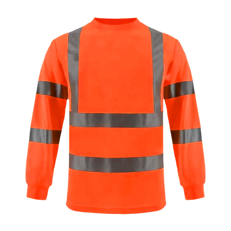 Camisa de seguridad de alta visibilidad SMASYS, camisa reflectante de manga larga