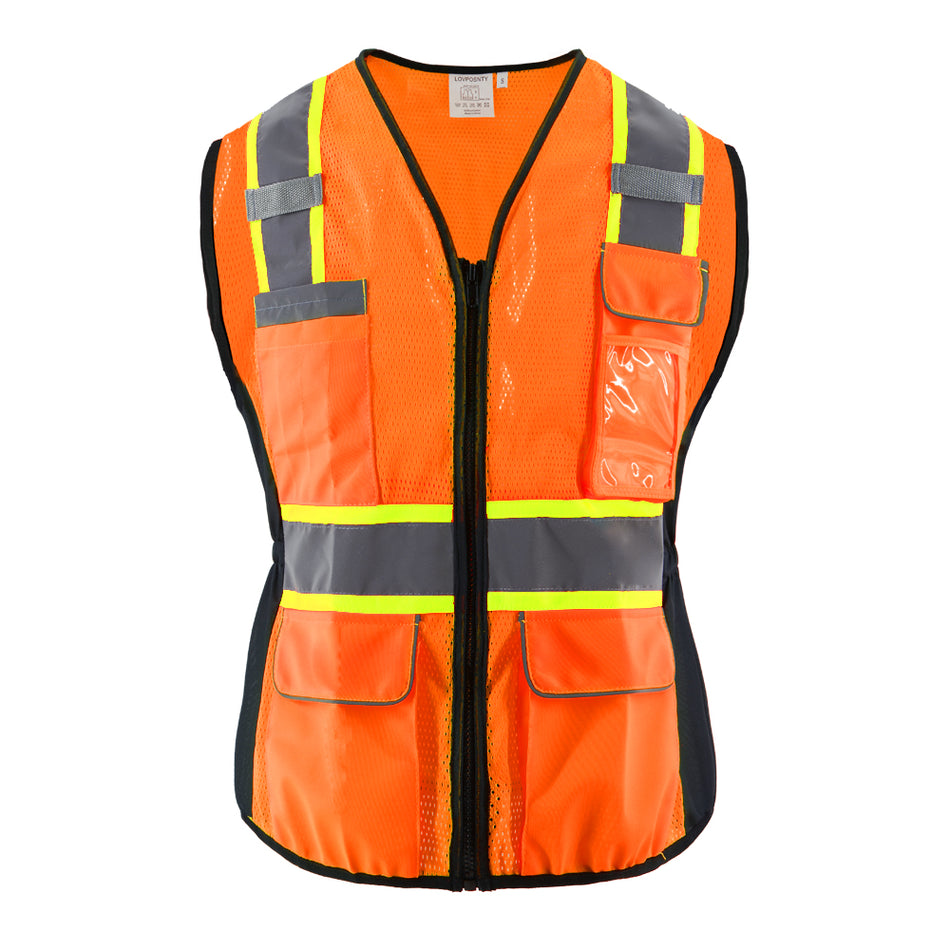 Gilet de sécurité haute visibilité SMASYS classe 2 pour femmes, gilet de sécurité robuste pour géomètres 