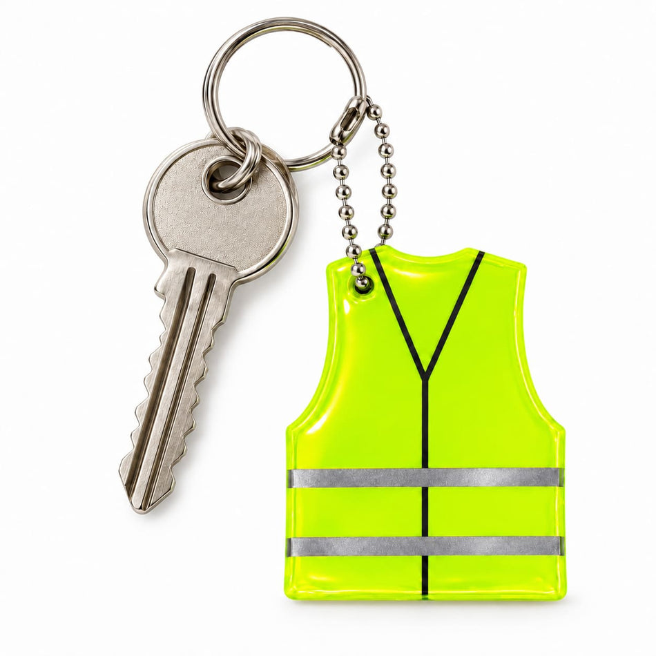 SMASYS Vest Shape Reflective Keychain Tags