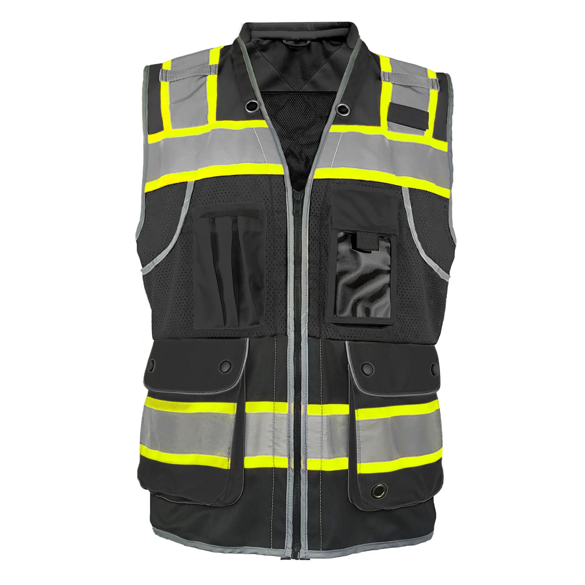 Zipper Hi-Vis Safety Vest In Stock - Foto 5