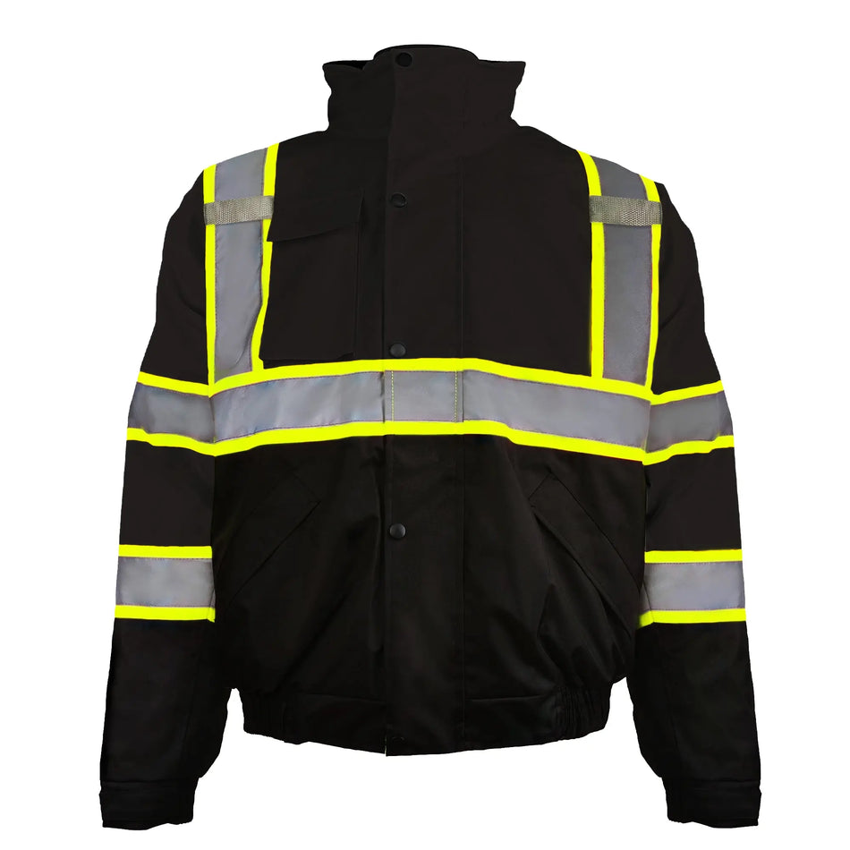 SMASYS Safety Work Bomber Reflective Jacket, Winter Fleece Liner Jacket SMASYS Store