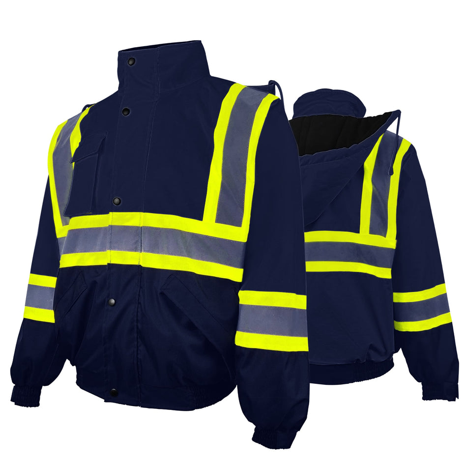 Veste de sécurité imperméable SMASYS, veste réfléchissante haute visibilité
