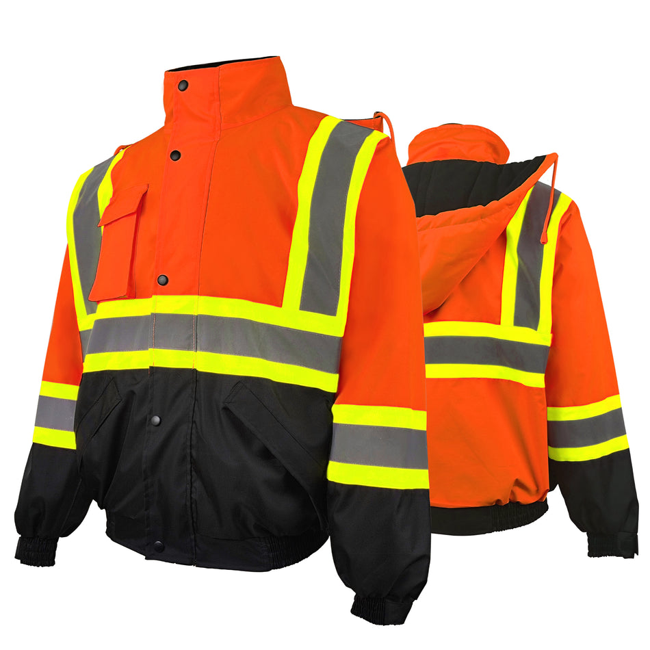 SMASYS Waterproof Safety Jacket Hi Vis Reflective Jacket