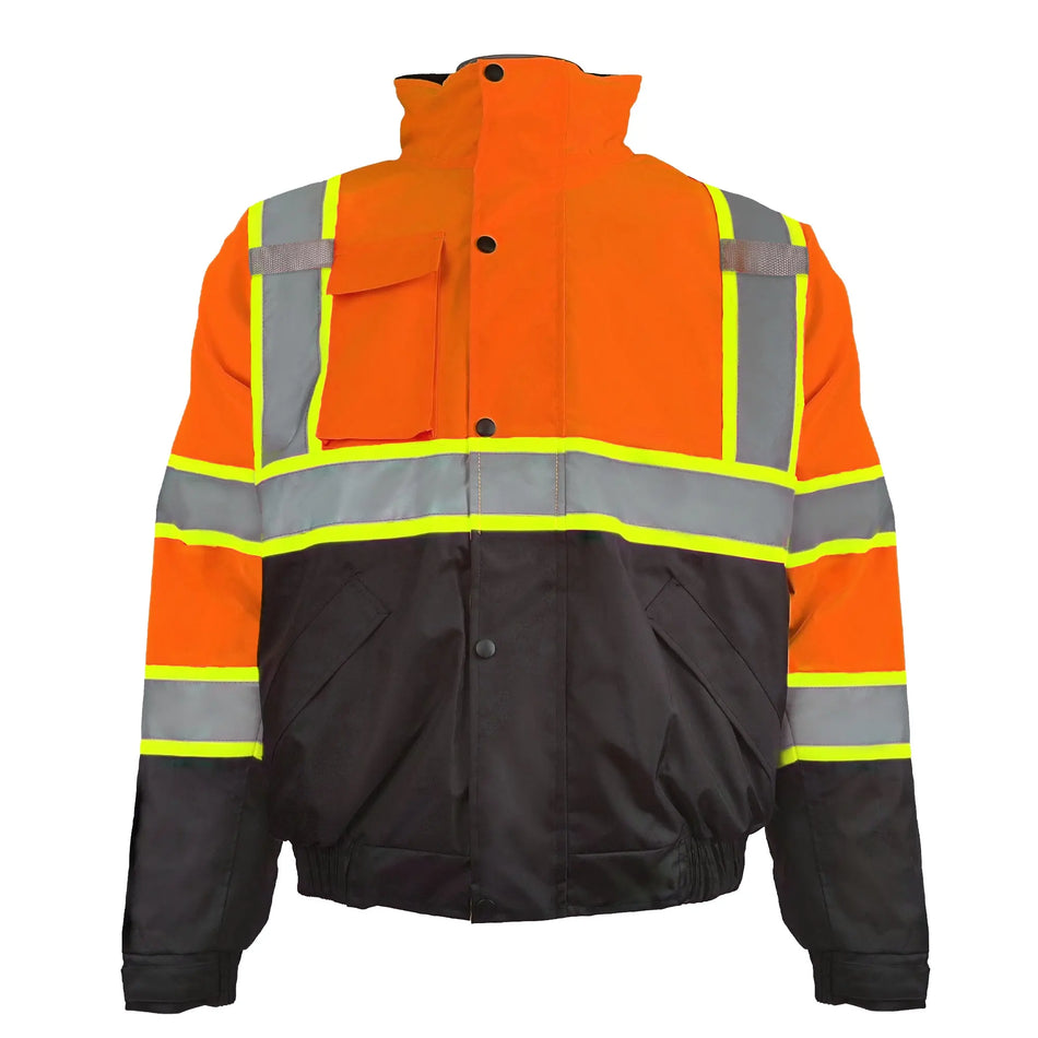 SMASYS Safety Work Bomber Reflective Jacket, Winter Fleece Liner Jacket SMASYS Store