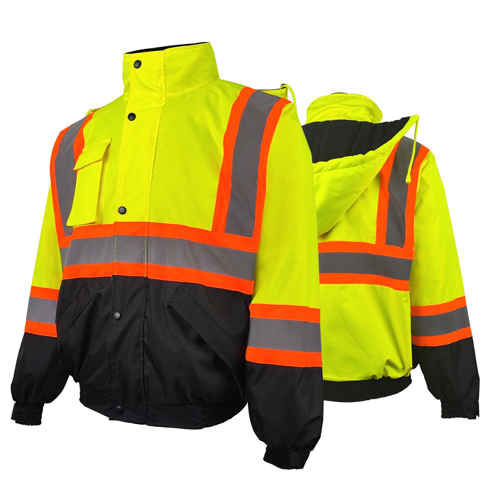 SMASYS Waterproof Safety Jacket Hi Vis Reflective Jacket