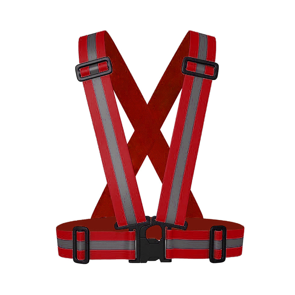 Ceinture de course réfléchissante réglable et légère SMASYS pour cyclisme haute visibilité