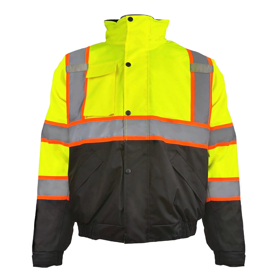 SMASYS Safety Work Bomber Reflective Jacket, Winter Fleece Liner Jacket SMASYS Store