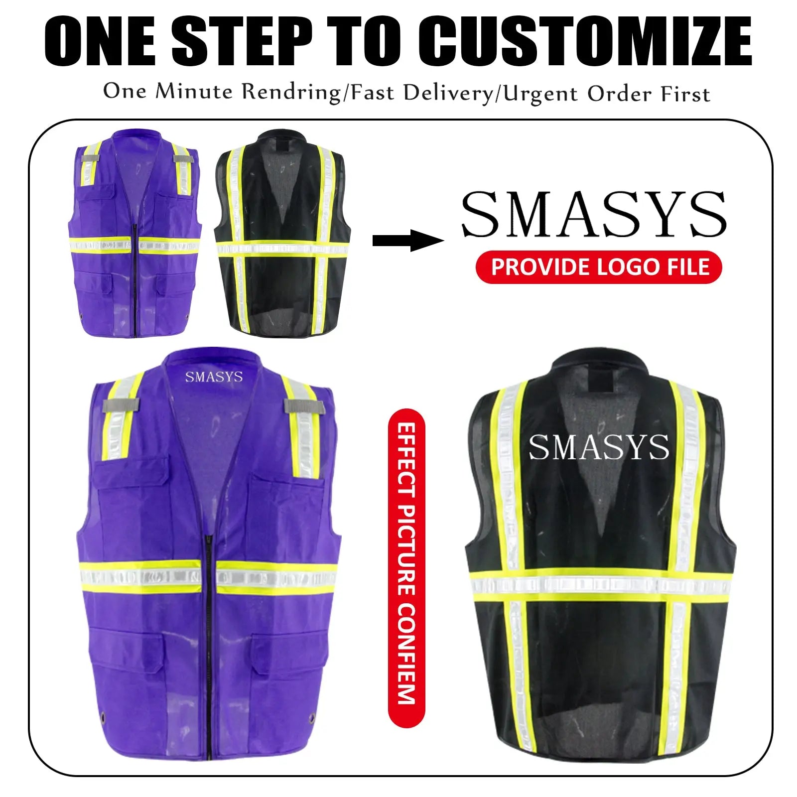 【Kei】CTHY／TECH VEST TCCFCCT Mesh Grey Safety Vest for Men Women 9 Pockets High