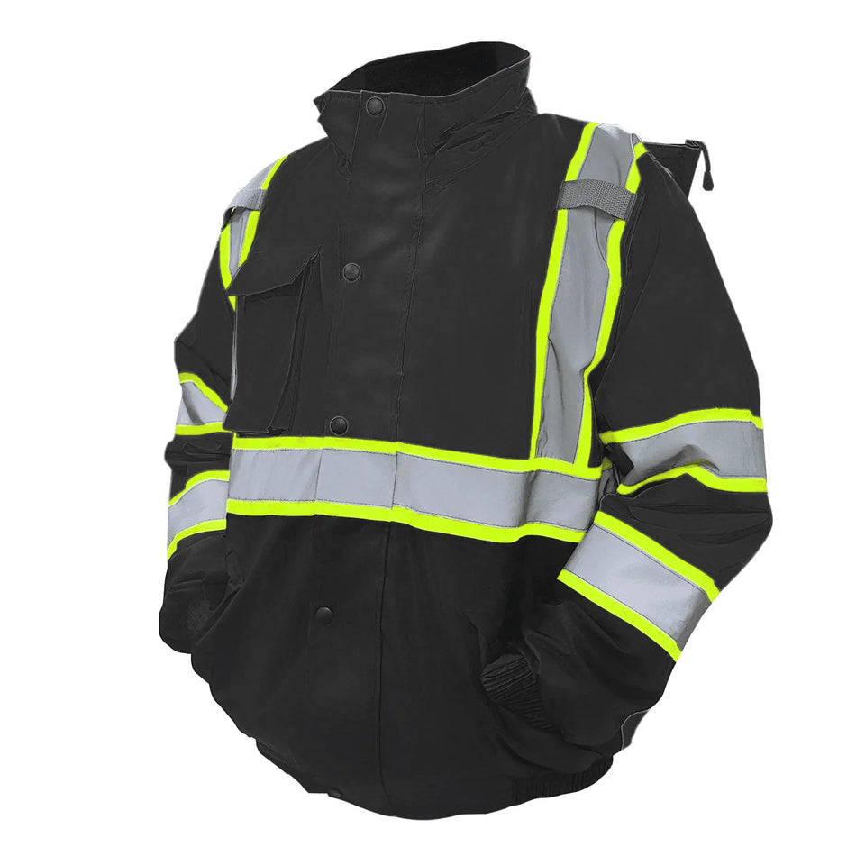 SMASYS Safety Work Bomber Reflective Jacket, Winter Fleece Liner Jacket SMASYS Store