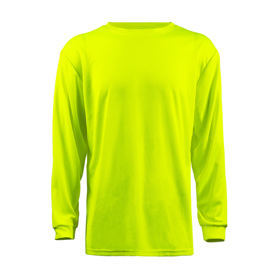 SMASYS Hivis Fluorescent Color Yellow Orange Safety T-shirt