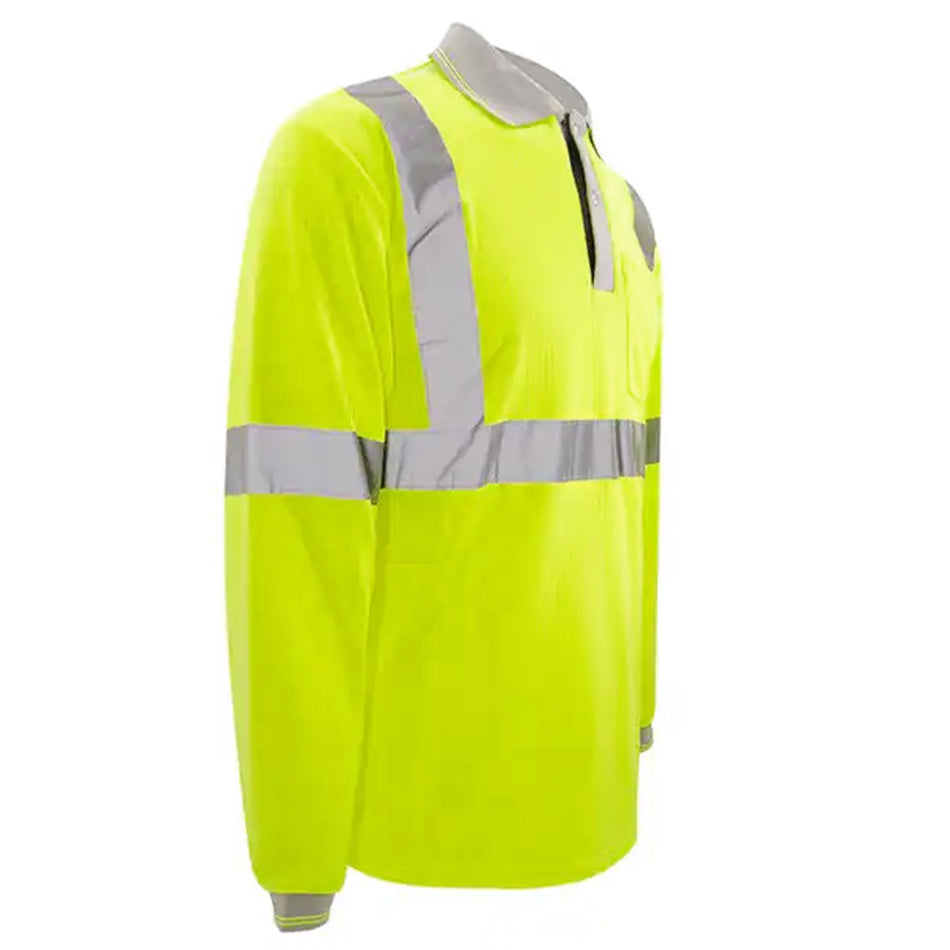 SMASYS High Visibility Yellow Safety Shirt, Fahion Reflective Polo Shirt