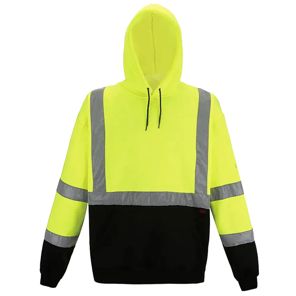 SMASYS Hi Vis Hoodie, ANSI Class 2 Safety Reflective Sweatshirt with Hood SMASYS Store