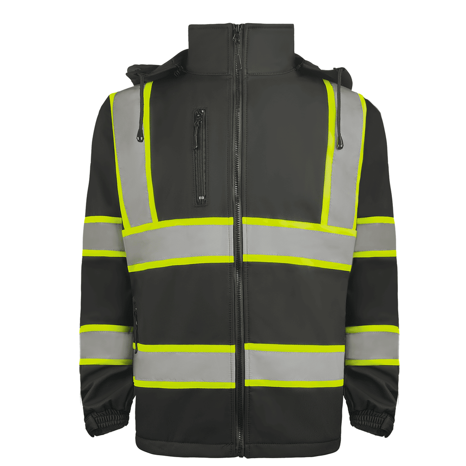 Chaqueta Softshell de alta visibilidad con banda reflectante de seguridad SMASYS