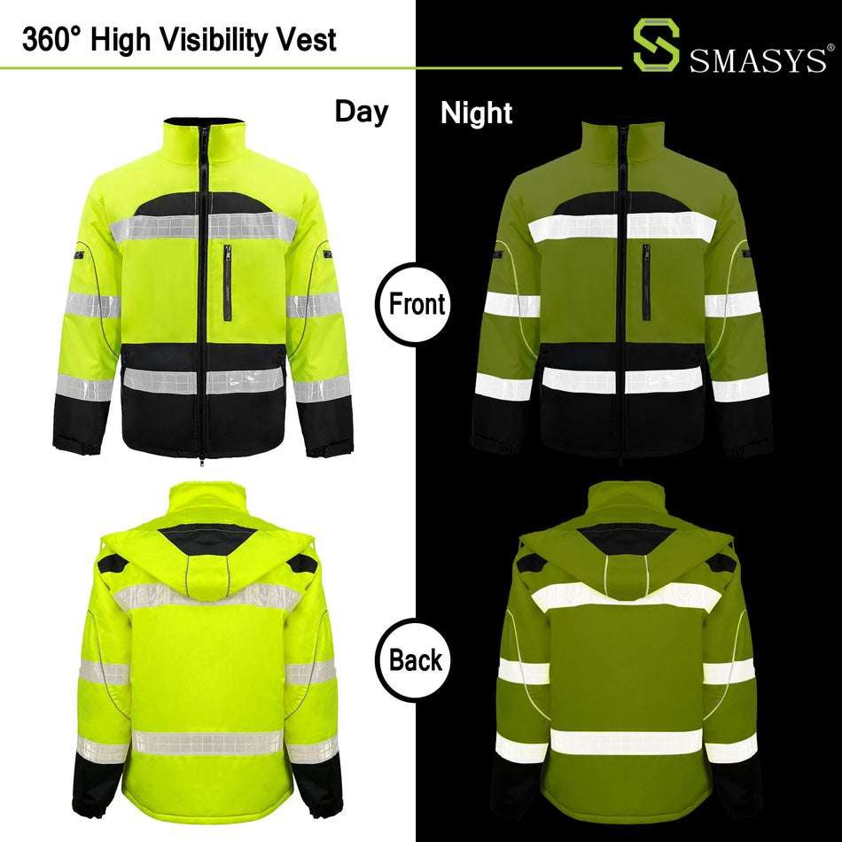 SMASYS Type R Class 2 Safety Jacket With Fleece Liner