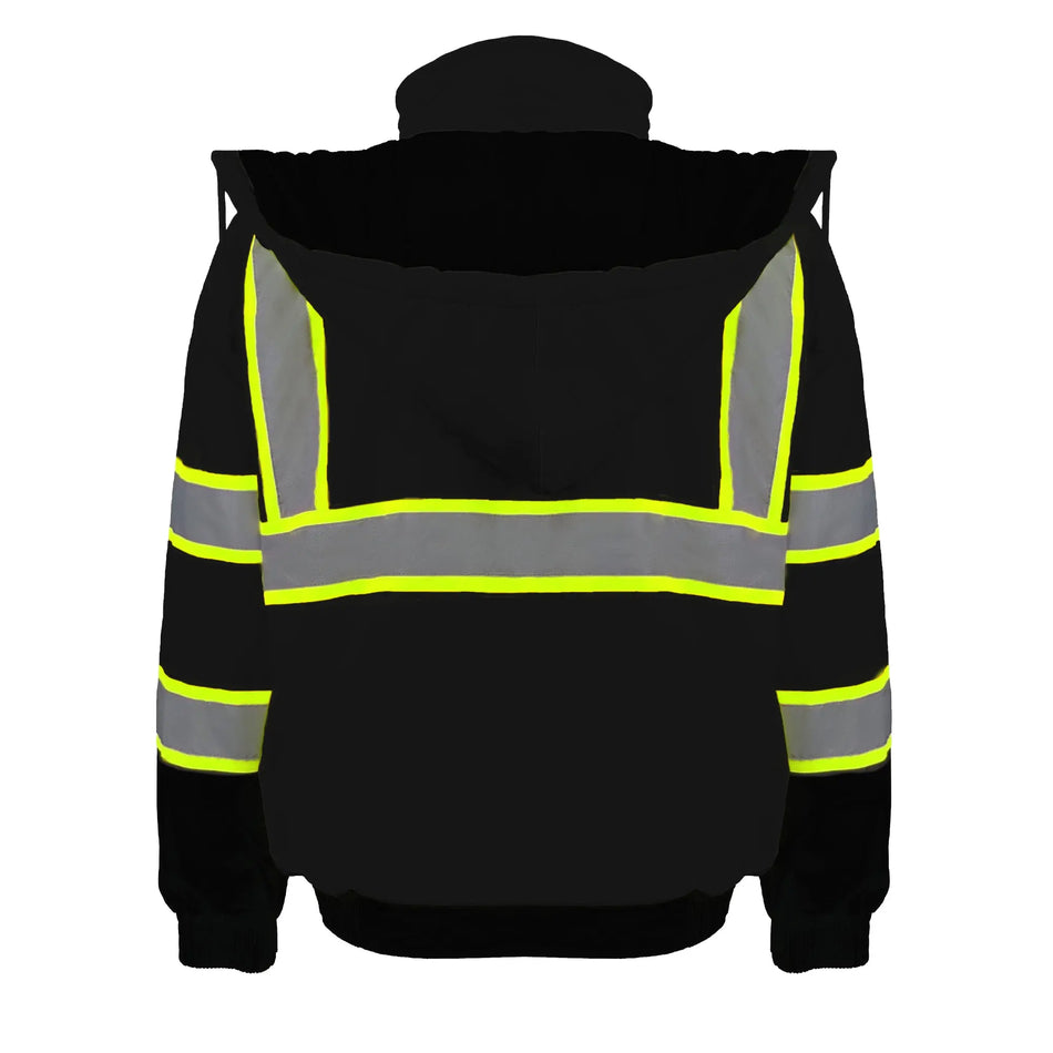 SMASYS Safety Work Bomber Reflective Jacket, Winter Fleece Liner Jacket SMASYS Store