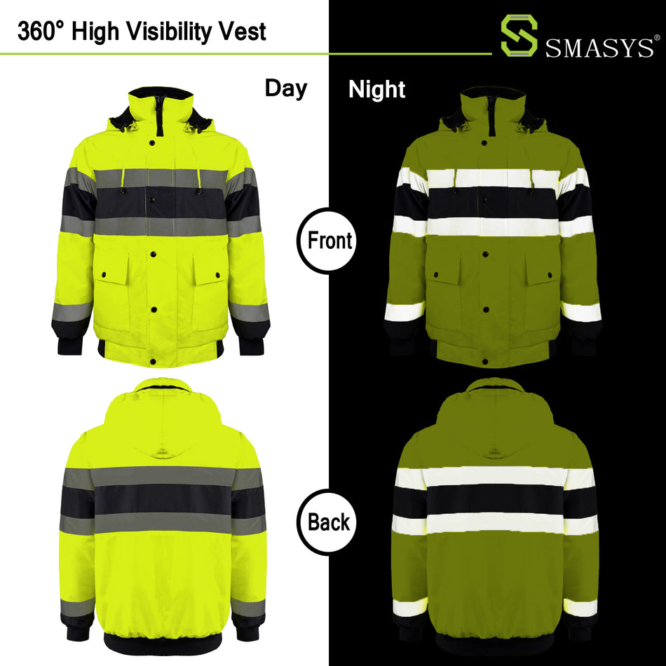SMASYS Type R Class 2 Safety Jacket With Fleece Liner