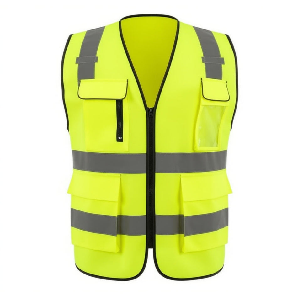 SMASYS High Visibility Multifunctional Reflective Safety Vest with Pockets