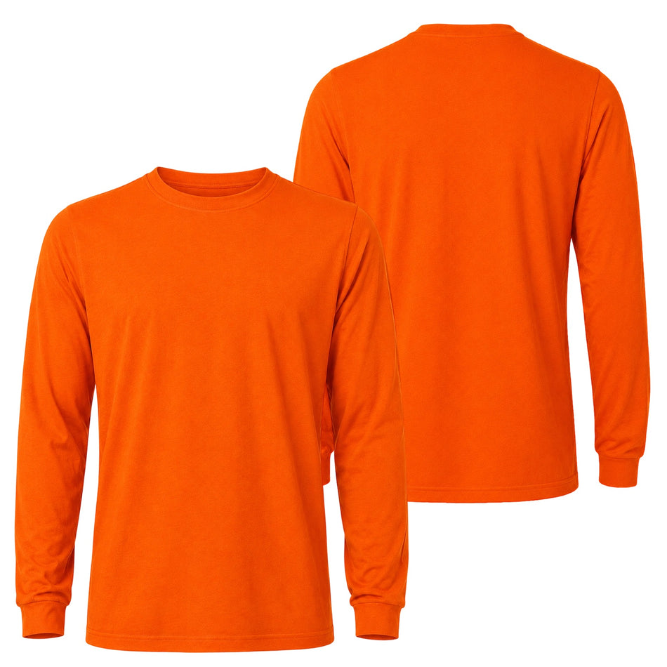 SMASYS 3PCS TC Polyester Cotton Hi Vis Shirts, UPF 30 Sun Protection Shirts for Men