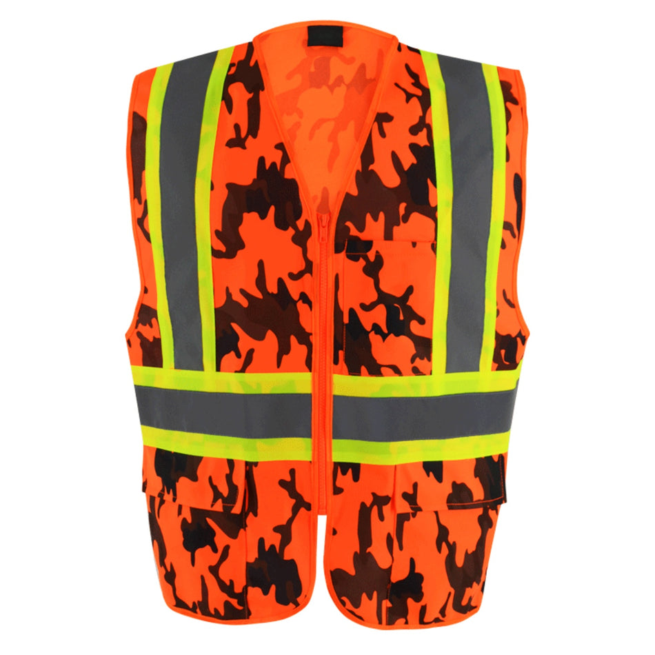 SMASYS Camouflage Safety Vest, Hunting Vest with Multi Pockets
