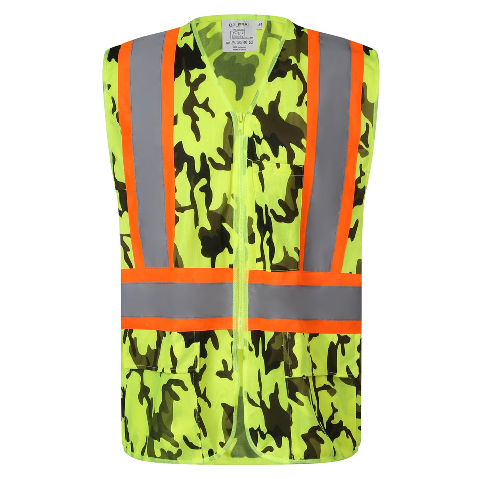 SMASYS Camouflage Safety Vest, Hunting Vest with Multi Pockets