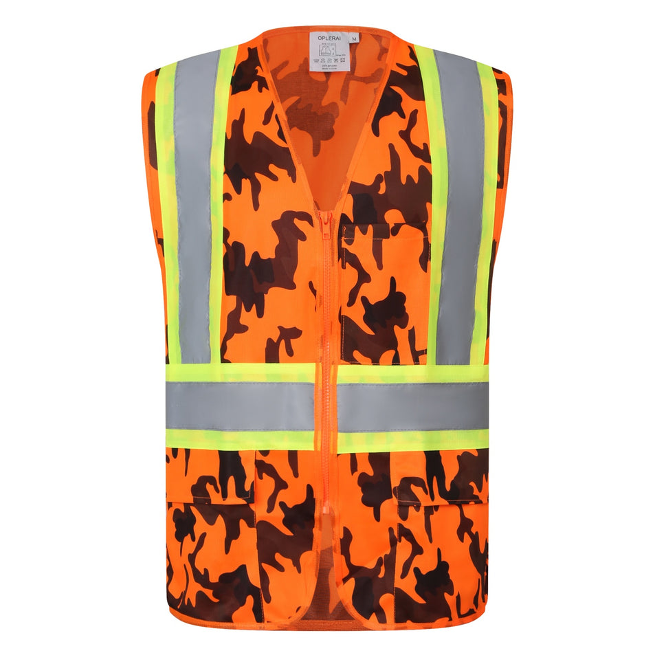 SMASYS Camouflage Safety Vest, Hunting Vest with Multi Pockets