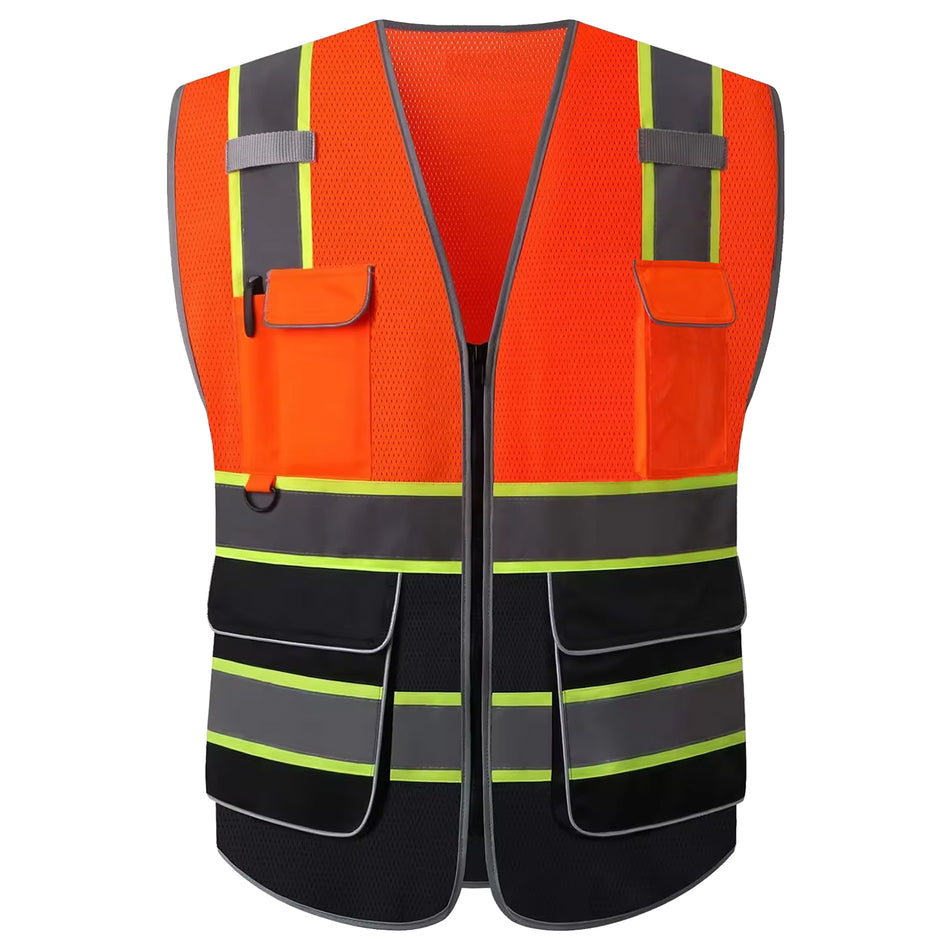SMASYS Multi Pockets High Visibility Reflective Safety Vest