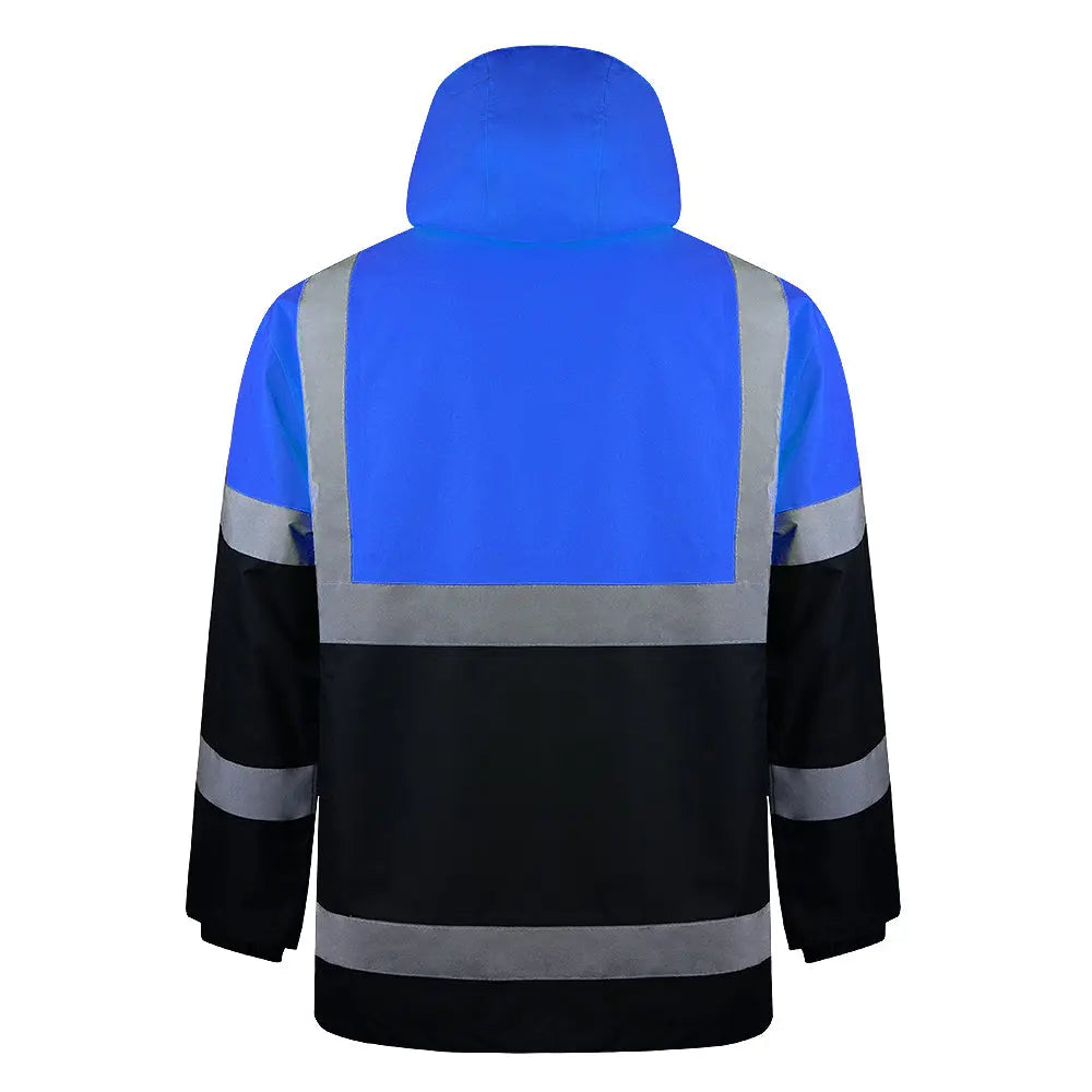SMASYS Safety Jacket, High Visibility Waterproof Raincoat with