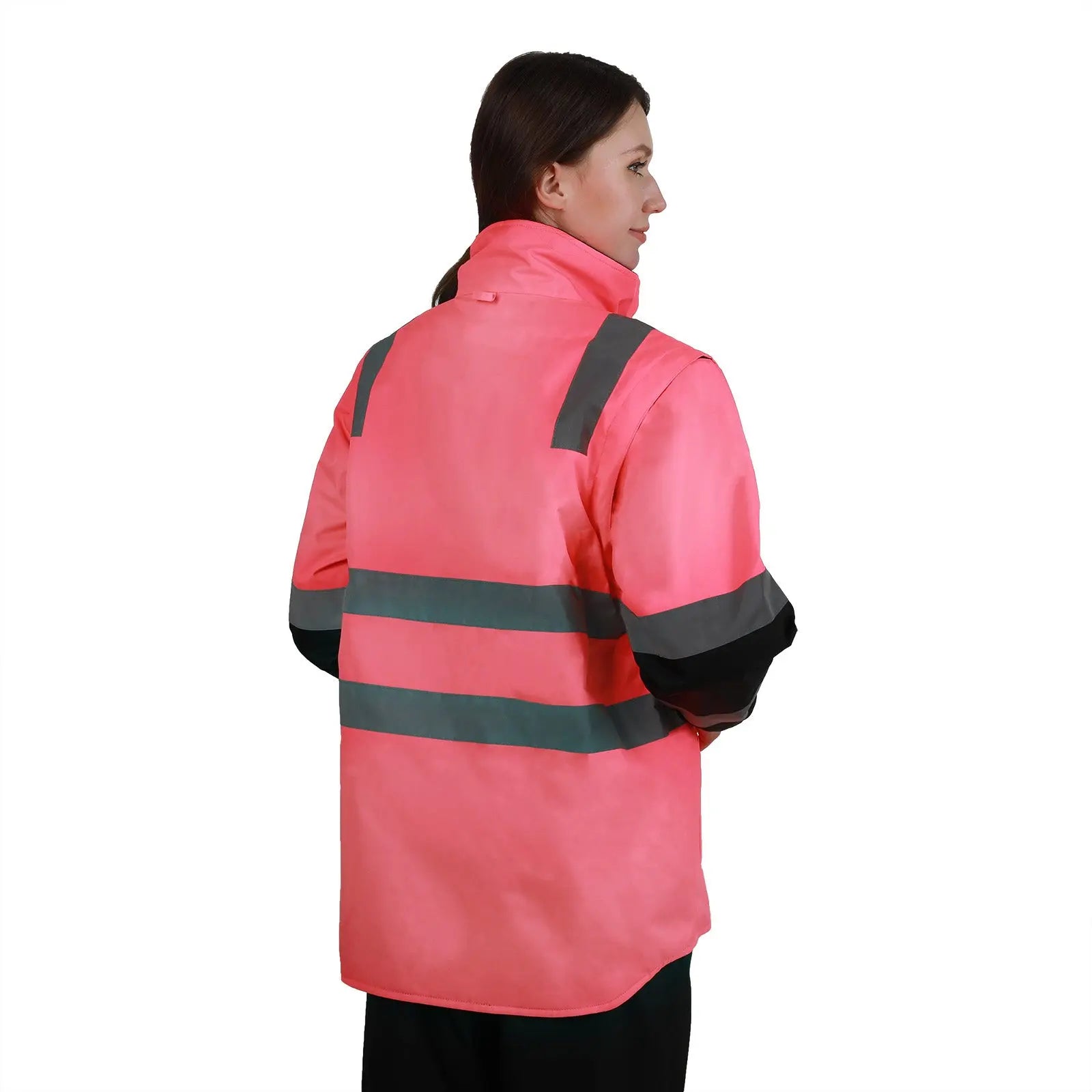 SMASYS Ultimate 6-in-1 Hi-Vis Construction Reflective Jacket
