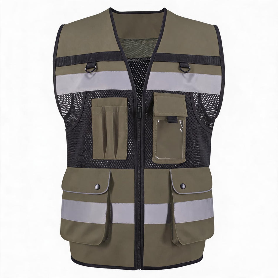 SMASYS High Visibility Reflective Vest,  Safety Vest with 7 Pockets