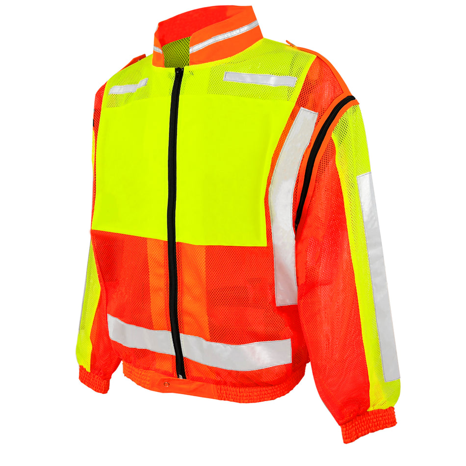 SMASYS Hi Viz Mesh Jackets with Zipper, Class III High Visibility Safety Jackets